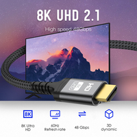 Vente en gros d'usine UNIEAN Câble vidéo HD 2M 3M UHD 2.1 vers VGA Câble UHD 8k 4k plaqué or 60Hz pour écrans de projection