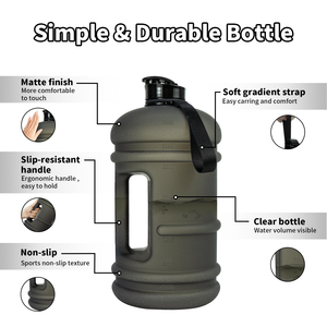Botella de Agua Deportiva de 3.5l con Logotipo Personalizado, Tapa de Acero Inoxidable y PETG Transparente, Libre de BPA - Product Image 5