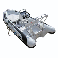 Bateau pneumatique à coque rigide en aluminium Hypalon Hedia CE Rib 430 cm de Hedia