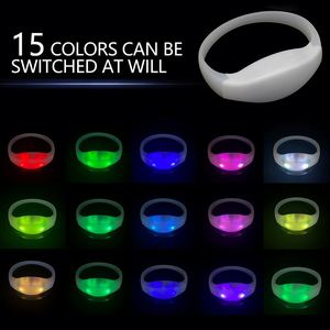 Ww88 Custom Wristbands Concerts Bar Nightclub Wedding Event Party Supplies <b>Dmx</b> Remote <b>Controlled</b> Silicone Led <b>Light</b> Bracelet - Product Image 5