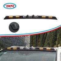 Accessoires de voiture Lampe à quatre lentilles Capot de toit Streamer Light Hood Scoop Cover pour Toyota Land Cruiser LC200 2016-2023