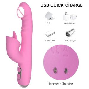 Vibrateur lapin OEM, masseur léchant la langue, stimulateur clitoridien vaginal féminin, jouet sexuel vibrant, <span class=keywords><strong>masturbateur</strong></span> - Product Image 4