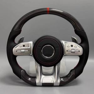 Volante de Fibra de Carbono Personalizado para Mercedes-Benz AMG W206 W205 W167 W213 W214 W222 W223 W212 C257 E63 AMG C63 E63 GLE63 - Product Image 1