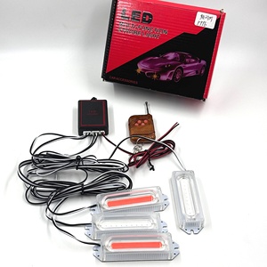 P996 nướng cảnh báo khẩn cấp đèn không dây từ xa Xe <span class=keywords><strong>LED</strong></span> flash Strobe ánh sáng 4*4 12V Xe <span class=keywords><strong>LED</strong></span> đèn flash - Product Image 1