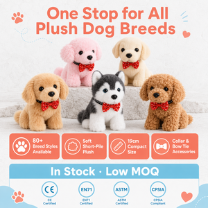 Lot de chiens en peluche, animaux en peluche assortis, Golden Husky, Poodle, Shiba, <span class=keywords><strong>Labrador</strong></span>, 14 cm, peluche douce, cadeau d'anniversaire, anti-stress - Product Image 3