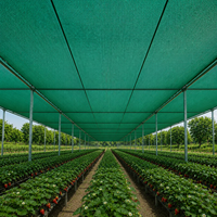 Filet d'ombrage HDPE vert foncé 5m x 6m 100gsm résistant aux UV pour serre, ferme, pépinière et ombrage des cultures