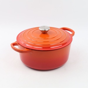 หม้อทำอาหารไก่ฟองดูไม่ติดหม้อเหล็กหล่อเคลือบสำหรับอาหารทะเล - Product Image 5