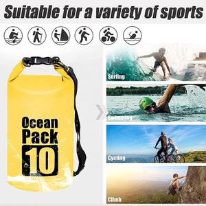 Custom Logo <b>Lightweight</b> Portable 20L Dry <b>Bag</b> Adjustable Strap Waterproof 500D PVC Outdoor Camping Ocean <b>Beach</b> - Product Image 5