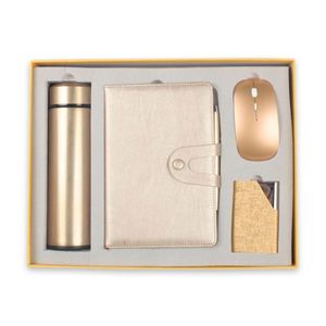 Hot Selle Custom Business Gift <b>Sets</b> Vacuum Cup Name Card Holder <b>Notebook</b> Pen Mouse <b>Set</b> - Product Image 1