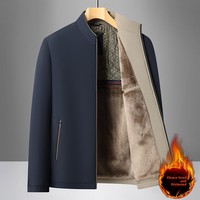 Nouvelle veste bomber épaisse et ample pour homme, doublée polaire, style streetwear hiver, col montant, fermeture éclair, vente directe usine