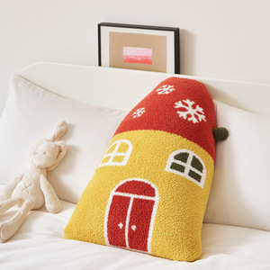Coussins décoratifs pour <span class=keywords><strong>la</strong></span> <span class=keywords><strong>maison</strong></span>, décoration <span class=keywords><strong>de</strong></span> Noël en velours en forme <span class=keywords><strong>de</strong></span> <span class=keywords><strong>maison</strong></span> pour le salon, coussins <span class=keywords><strong>de</strong></span> canapé - Product Image 4