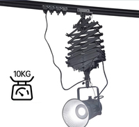 Système de rail de plafond pour studio photo avec pantographe pour supporter les éclairages photo et vidéo, les lampes de poche, les projecteurs