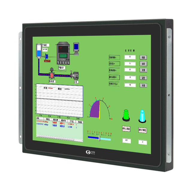 15" 17" 19" Display Capacitive or Resistive LCD Touch Screen Monitor Ip65 Touchscreen Led Industrial Monitor
