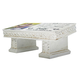 Pietra commemorativa in resina all'ingrosso la croce con la decorazione del giardino della statua di pietra della resina dell'<span class=keywords><strong>angolo</strong></span> delle ali - Product Image 4