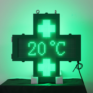 Letrero LED Programable para Exteriores, Resistente a la Lluvia, con Cruz Verde Iluminada, Letrero LED para Farmacia, Letrero Luminoso Comercial para Tiendas Médicas - Product Image 2