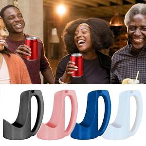 12 oz Soda Can Holder with Handle for <b>Drinks</b> Energy <b>Drink</b> Holder with Handle Skinny Cans Holder with Handles Reusable Hand Grip - Product Image 5