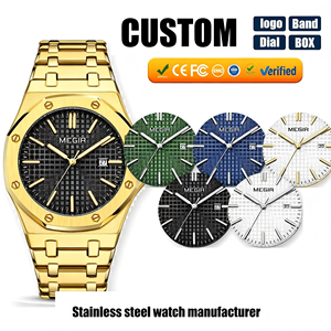 <span class=keywords><strong>Orologio</strong></span> di Lusso in <span class=keywords><strong>Oro</strong></span> per <span class=keywords><strong>Uomo</strong></span>, Cassa Ottagonale in Acciaio Inossidabile, Quadrante Nero Testurizzato, Calendario, Luminoso, al Quarzo, <span class=keywords><strong>Orologio</strong></span> da Polso Business - Product Image 1