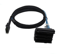 Hard drive MINI-SAS SFF-8087 ke 4 kabel SFF-8482 36P sampai 4 29P + 15P kabel daya SATA