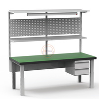 Banco de Trabajo de Acero para Carpintería, Multifuncional, de Alta Resistencia, con Gabinete para Herramientas, Tamaño Personalizable, para Garaje