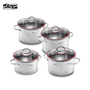 Dsp Dansong 304 Stainless Steel Soup <b>Pot</b> 28Cm Induction Compatible Cookware <b>Set</b> - Product Image 5