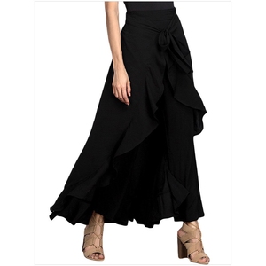 <span class=keywords><strong>Pantaloni</strong></span> larghi a <span class=keywords><strong>vita</strong></span> alta con cravatta e <span class=keywords><strong>pantaloni</strong></span> con gonna di Chiffon da <span class=keywords><strong>donna</strong></span> alla moda - Product Image 3