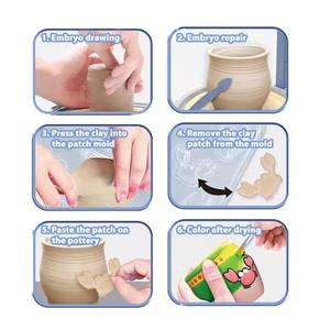 Vente chaude Mini tour <span class=keywords><strong>de</strong></span> potier électrique 3D en forme <span class=keywords><strong>de</strong></span> hibou Jouets pour enfants Bricolage Art Artisanat Peinture <span class=keywords><strong>Dessin</strong></span> Jouet - Product Image 6