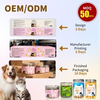 Personnalisation de friandises lyophilisées pour animaux de compagnie, riches en fruits et yaourt, friandises récompensantes portables pour chiens et chats