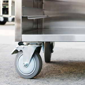 Stainless Steel 14 Level GN 1/1 <b>Racking</b> Trolley, Commercial Mobile GN Pan Tray <b>Storage</b> Cart <b>for</b> Bakery Catering Restaurant - Product Image 5