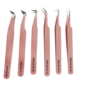 Volume 90 Degree Tweezers For Eyelash Extension Extension Pink Volume Lash Extensions Tweezers Eyelash Tweezers New Model