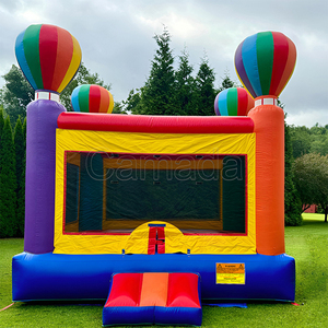 Juguetes Inflables para Niños al Aire Libre, Casa de Brinco Inflable Grande, Trampolín Amarillo con Diseño de Mármol, Nuevo Castillo Inflable - Product Image 2