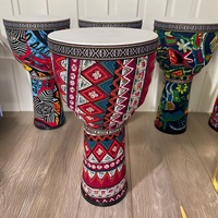 Tambour africain en PVC imitation peau de mouton pour adultes et enfants débutants, 10,5 pouces, en fibre de carbone ultra-légère, sans accordage