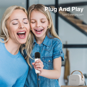 ลำโพงพกพา <span class=keywords><strong>Fifine</strong></span> E1 ของขวัญคริสต์มาส ลำโพงปาร์ตี้ 4 in 1 ไมโครโฟนคาราโอเกะไร้สาย ไมโครโฟนคาราโอเกะขนาดเล็กพร้อมลำโพง - Product Image 4