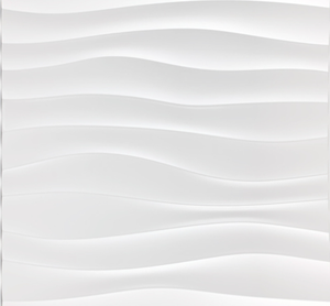 Pannelli Decorativi in MDF / Pannelli Murali 3D Intagliati in MDF, Modanature Curve Ondulate, Pannello Murale 3D - Product Image 2