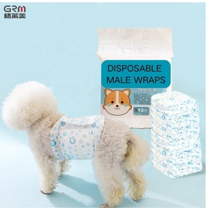 Dùng một lần con chó đực kết thúc tốt đẹp không thấm nước Puppy PEE kết thúc tốt đẹp bụng ban nhạc wetness chỉ số tính năng làm bằng gỗ - Product Image 1