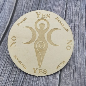 <span class=keywords><strong>13</strong></span> Uds 10cm diseño personalizado <span class=keywords><strong>calendario</strong></span> Wiccan tablero grabado de madera decoración del hogar y regalo de brujería sol y luna tablero de madera contrachapada posavasos - Product Image 4