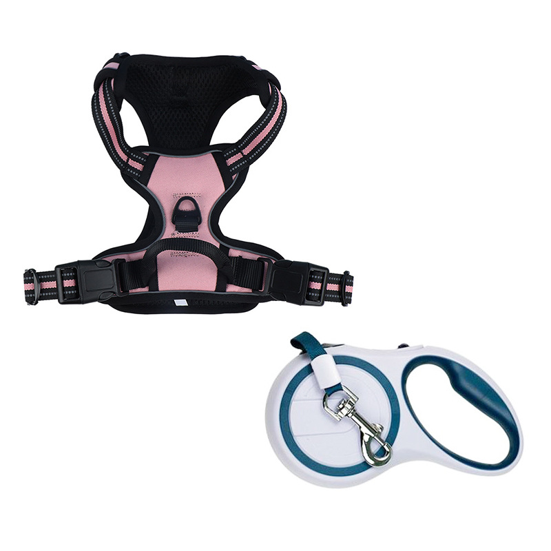 Gilet de sécurité automatique rose ultra-résistant avec corde de 5 mètres.