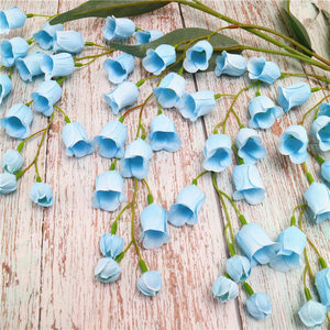 QSLH-T086 Flor Colgante para Boda, Convallaria Majalis Artificial, <span class=keywords><strong>Campanula</strong></span>, Lirio de los Valles de Seda - Product Image 5