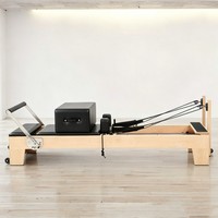 Système de poulies amélioré : Reformer de Pilates en bois d'érable de haute qualité et écologique avec un glissement ultra-lisse et silencieux
