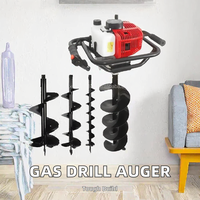 Tarière thermique 52CC pour le forage de trous d'implantation d'arbres, machine de terrassement pour usage agricole, tarière pour applications en jardin et ranch