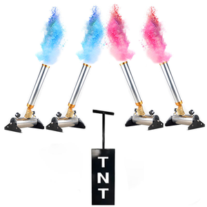 Cañón de Confeti Metálico para Fiestas, Baby Shower, Control Remoto, Revelación de Género, Uso en Exteriores - Product Image 2