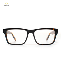 Lunettes de vue carrées unisexes en TR90 de qualité supérieure, structure solide résistante à la déformation, écologiques, personnalisables avec logo.