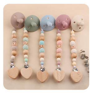 थीसोन 5 पीसी यूनिसेक्स नरम सिलिकॉन बेबी टूथब्रश शांतिफायर चेन क्लिप टेथर्स सेट बीपीए मुक्त थोक कस्टम - Product Image 6