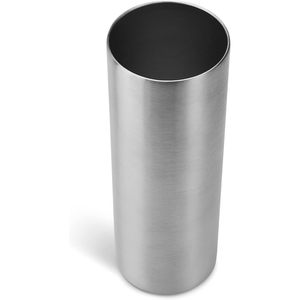 แก้วน้ำสแตนเลสสีเงินขนาด20ออนซ์บรรจุ25ชิ้นพร้อมฝายางหลอดสำหรับงานฝีมือ - Product Image 5