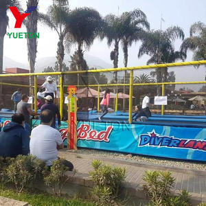 <span class=keywords><strong>Trampoline</strong></span> de saut Rectangle pour enfants, équipement de parc d'attractions en plein air, bon marché, modèle certifié CE, à vendre - Product Image 3