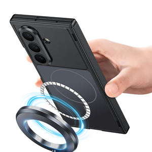 Coque de téléphone portable GKK pour Samsung Z Fold 6 Fold 7, protection 360°, anti-reflets, PC couleur unie, charge sans fil, coque arrière professionnelle - Product Image 2