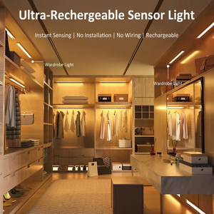 Luz Nocturna LED Recargable con Sensor de Movimiento, Lámpara Magnética para Armario, Dormitorio, Guardarropa - Product Image 3
