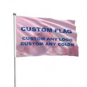 Drapeaux publicitaires personnalisés en polyester 100D imprimés numériquement, haute qualité, taille et logo sur mesure, vente en gros - Product Image 1