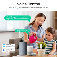 Sonde de Sol Intelligente Tuya WiFi Zigbee pour Plantes, Capteur d'Humidité et de Température, Hygromètre, Thermomètre Compatible Google Alexa