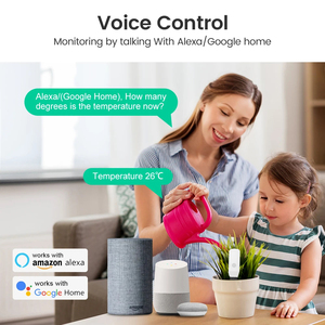 Tuya WiFi Zigbee Inteligente Medidor de Umidade do Solo Flor Plantador Temperatura <span class=keywords><strong>Sensor</strong></span> de Umidade Higrômetro Termômetro Trabalho Google Alexa - Product Image 4