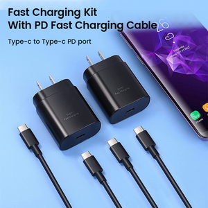 Chargeur Super Rapide PD 25W USB C Adaptateur Secteur pour Samsung Galaxy Note <span class=keywords><strong>20</strong></span> S23 S24 S25 W26 A80 Type C Chargeur Mural de Voyage US EU - Product Image 4